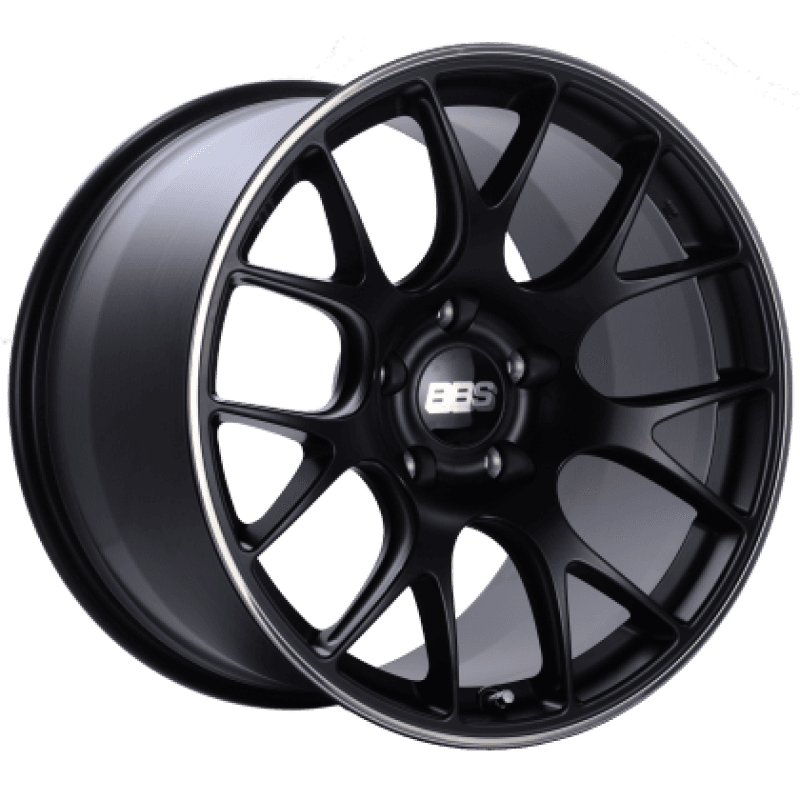 BBS CH-R 19x8.5 5x112 ET40 Satin Black Polished Rim Protector Wheel