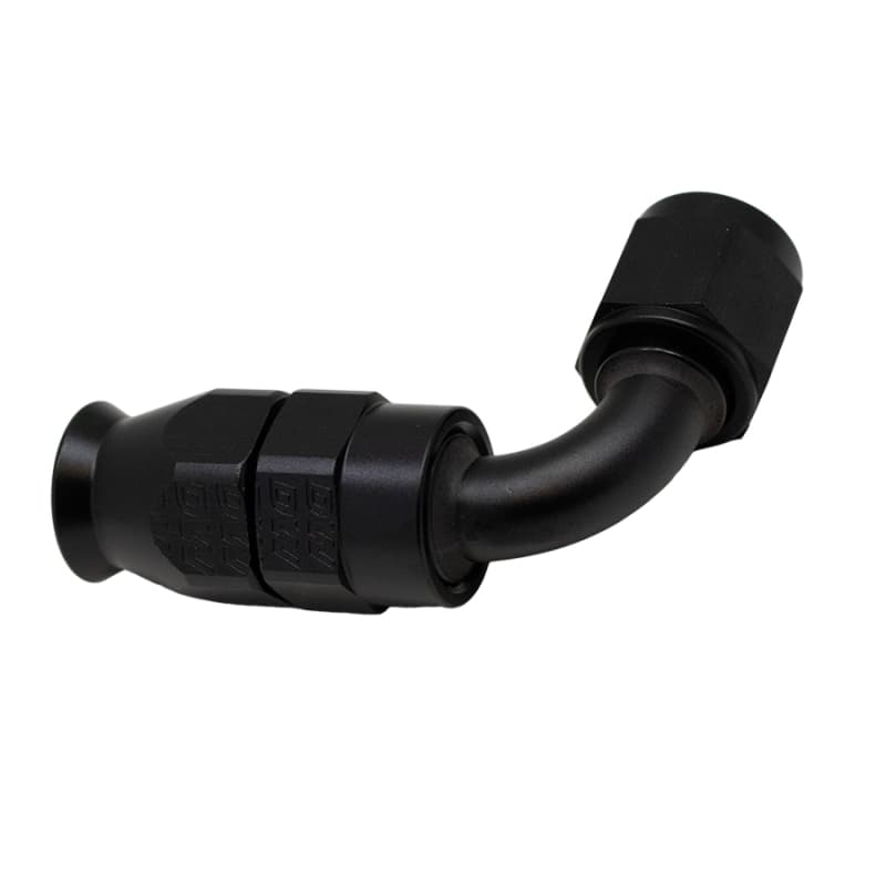 DeatschWerks 6AN Female Swivel 90-Degree Hose End PTFE Anodized Matte Black