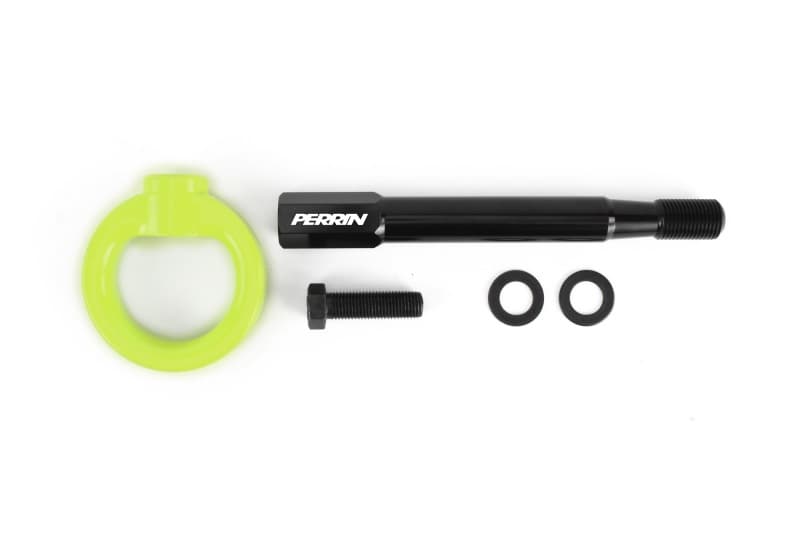 Perrin Performance Tow Hook Kit for 22-25 Toyota GR86 Front Neon Yellow - Image 4