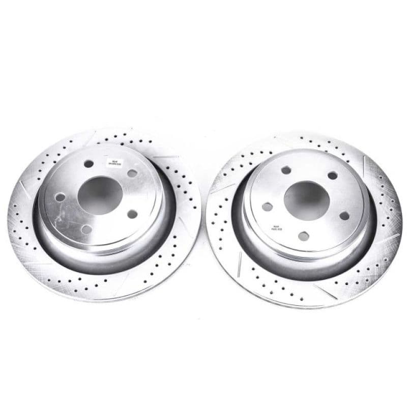 PowerStop Evolution Drilled/Slotted Rotor 355mm for OE Fit Silver Zinc