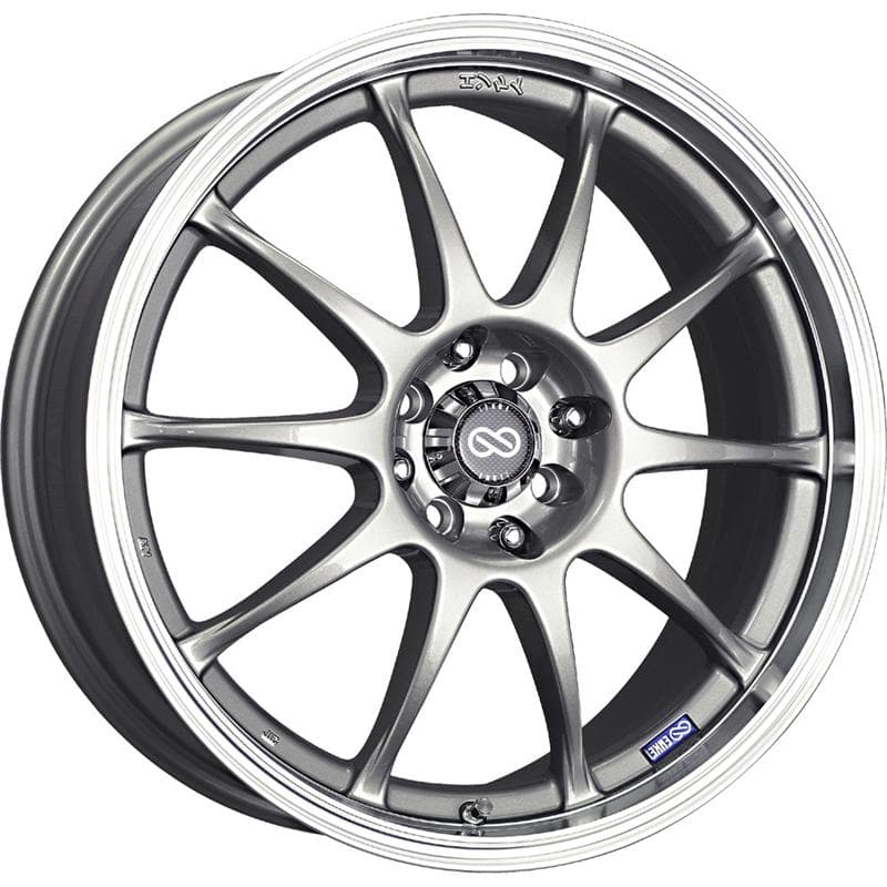 Enkei J10 17x7 5x100/114.3 38mm Offset Silver Machined Lip Wheel - Image 2