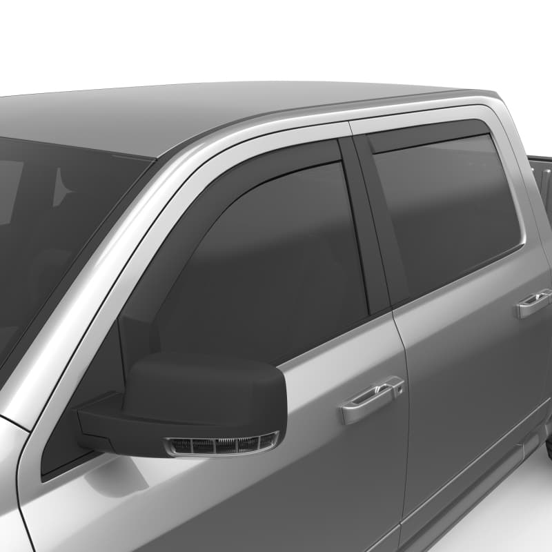 EGR Window Visor In-Channel Set4 Matte Black Scratch Resistant UV Acrylic