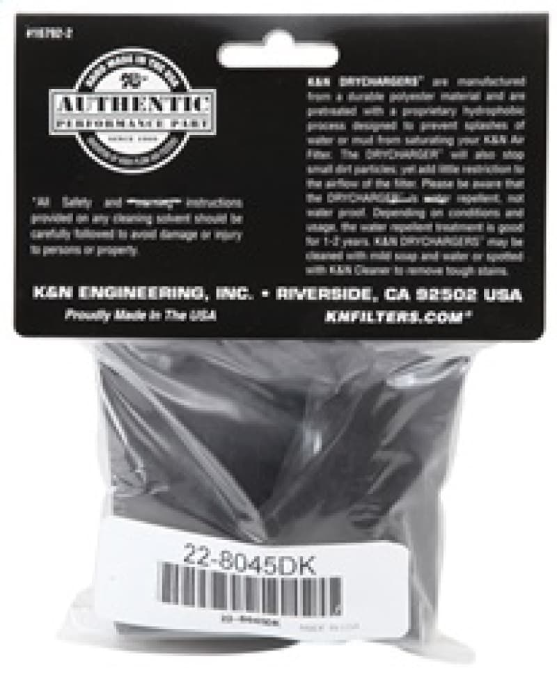 K&N Engineering DryCharger Air Filter Wrap Durable Polyester Dust Protection - Image 4