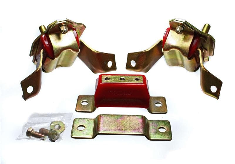Energy Suspension Engine & Transmission Mount Combo Kit Red - Image 3