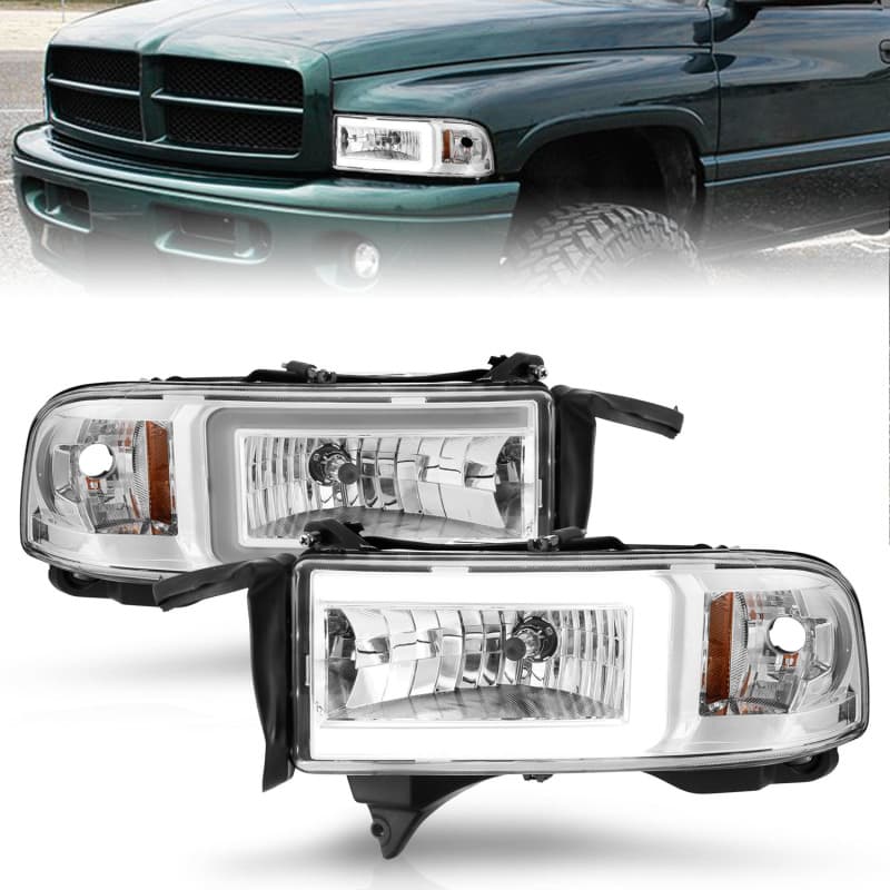 ANZO Crystal LED Headlights for Chevy C6 Clear Lens Replacement