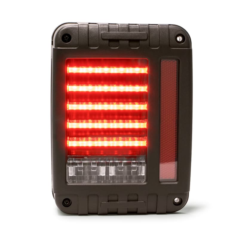 DV8 Offroad LED Tail Lights for Jeep JK Wrangler 2007-2018 Horizontal LED - Image 5