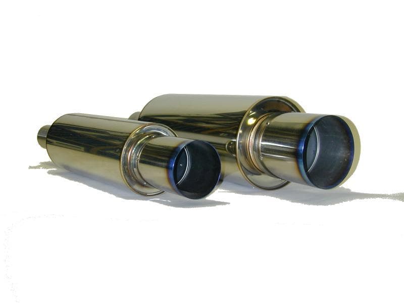 HKS Exhaust Muffler Universal Stainless Hi Power 130mm Titanium - Image 3