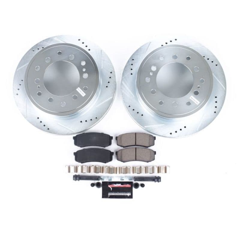 PowerStop Z23 Evolution Sport Brake Kit for Daily Driver with Carbon-Fiber Ce...