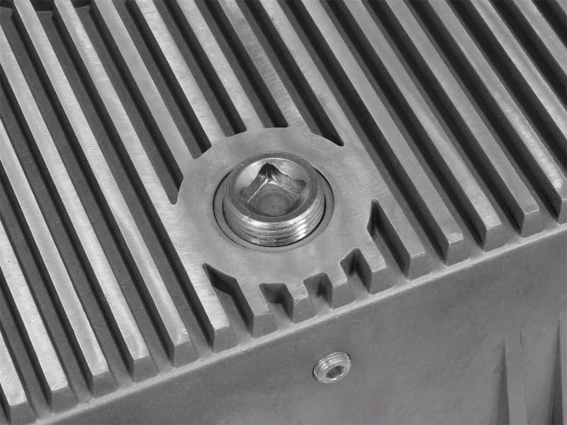 aFe POWER Transmission Pan for Trucks Deep Capacity Aluminum with Cooling Fins - Image 2