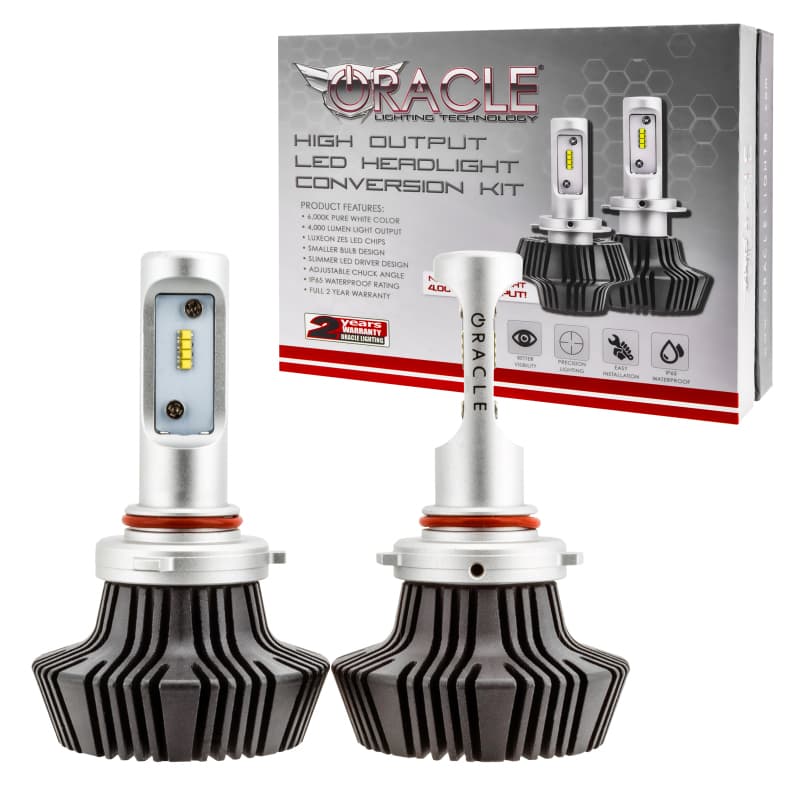 ORACLE Lighting LED Headlight Bulbs 4000+ Lm Philips Luxeon ZES Chips
