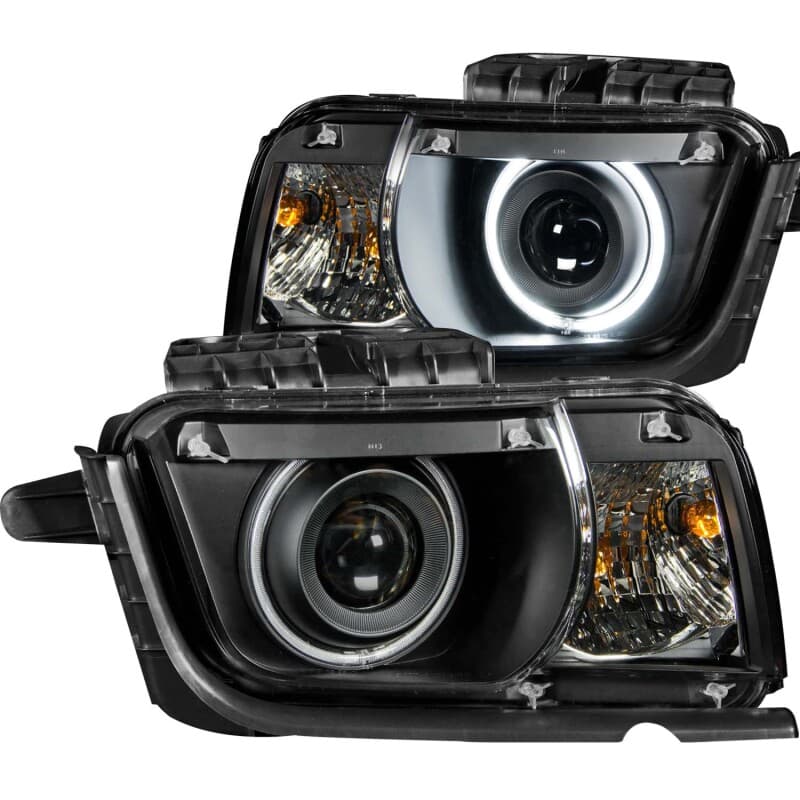 ANZO Projector Headlight Set for Non HID Models Pair Black Housing Halo CCFL - Image 2