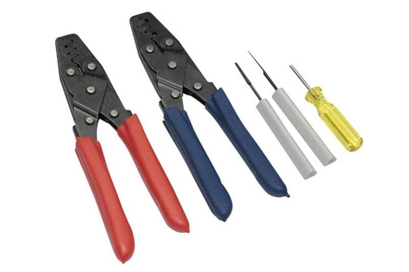 Haltech Dual Crimper Set with 3 Pin Removal Tools