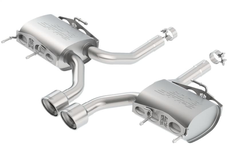 Borla Axle-Back Exhaust System for Chevy C6 Polished T-304 Stainless Steel Tips - Image 4