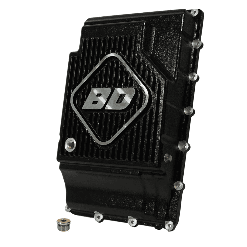 BD Diesel Deep Sump Transmission Pan Aluminum with Heat-Dissipating Fins - Image 3