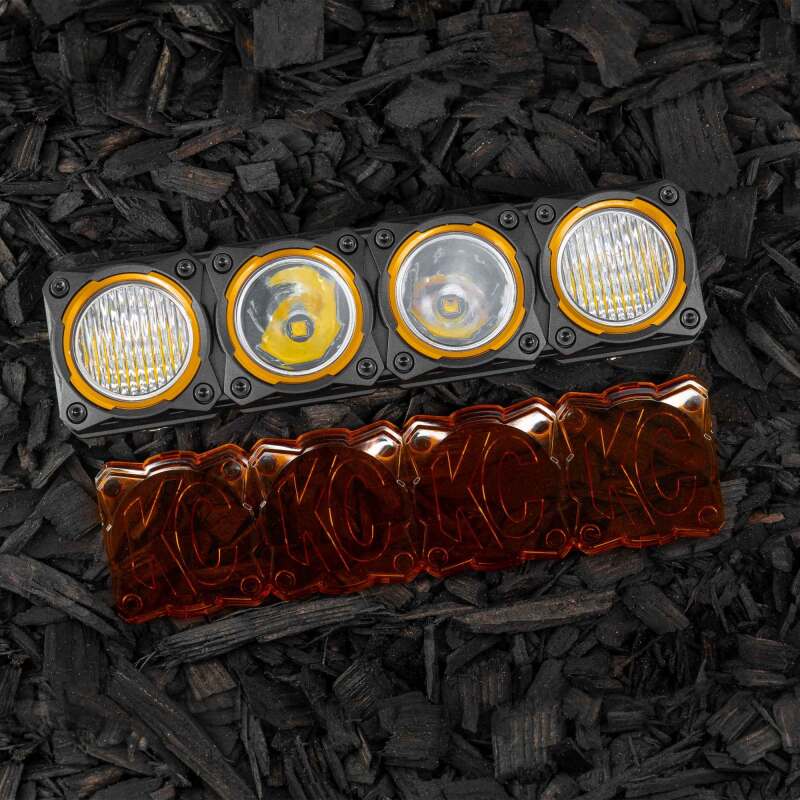 KC HiLiTES FLEX ERA 10" LED Light Bar Amber Light Shield Cover - Image 3