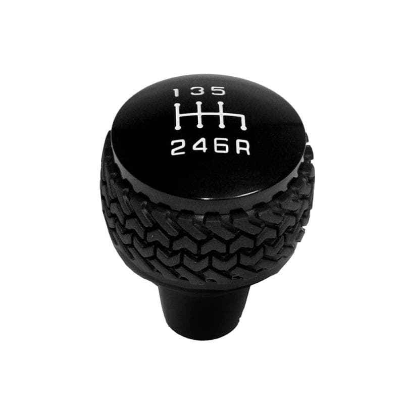 DV8 Offroad Shift Knob for 2011-18 Jeep JK Billet Aluminum Tired Tread Grip - Image 4
