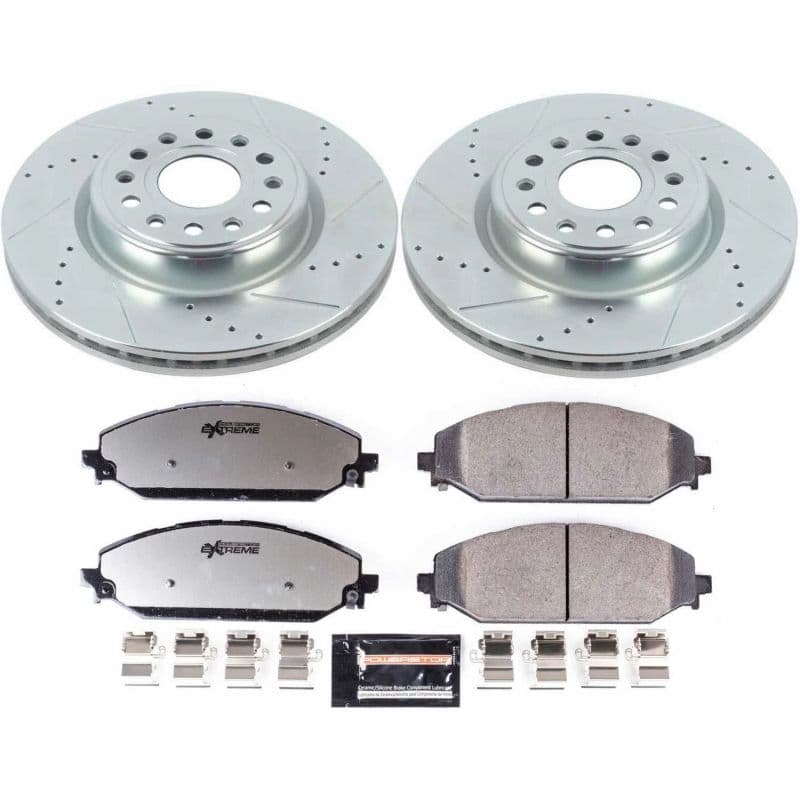 PowerStop Z36 Truck & Tow Brake Kit for Trucks 4x4 SUVs Ceramic Carbon-Fiber ...