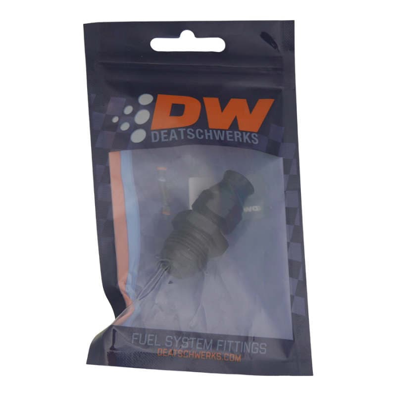 DeatschWerks Adapter Kit 8AN Male Flare to 5/16" Hardline Compression Matte B... - Image 2
