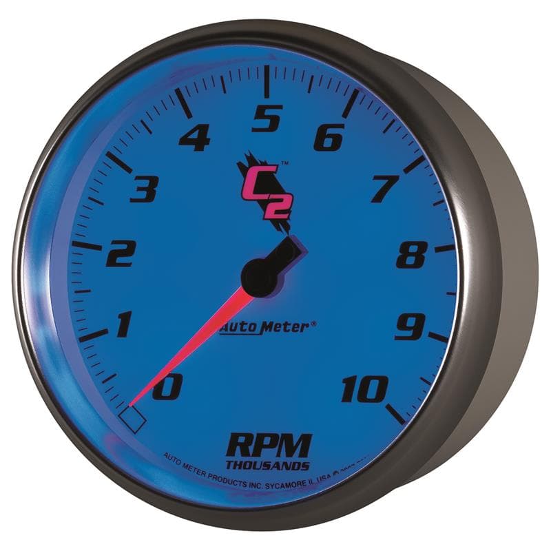 AutoMeter C2 Tachometer for Hot Rods 0-10,000 RPM Air Core Movement - Image 3