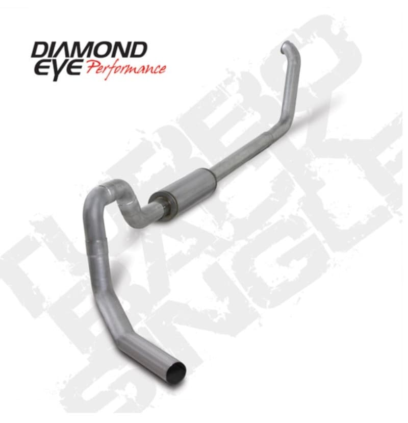 Diamond Eye Performance Turbo Back Exhaust Kit for 00-03 Ford 7.3L F550 4in AL