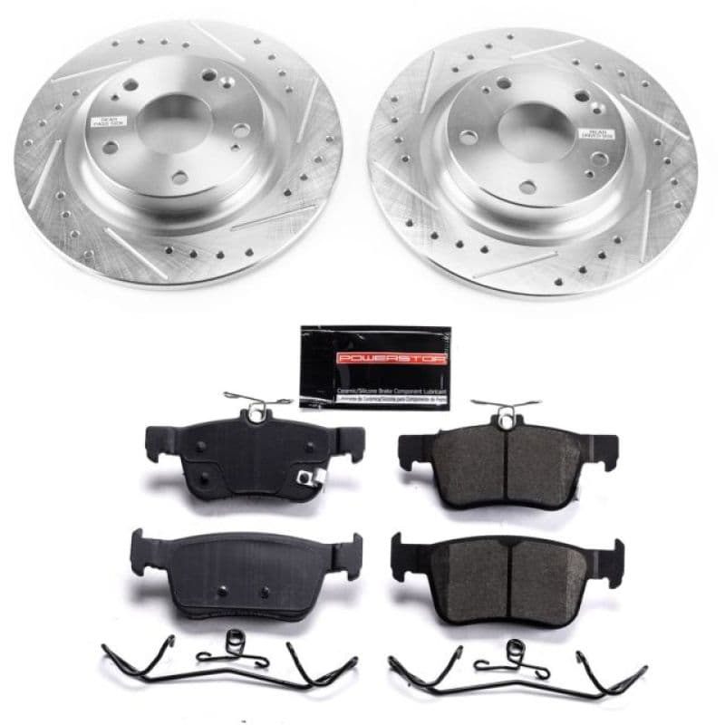 PowerStop Z23 Evolution Sport Brake Kit Carbon-Fiber Ceramic Pads for Daily D...