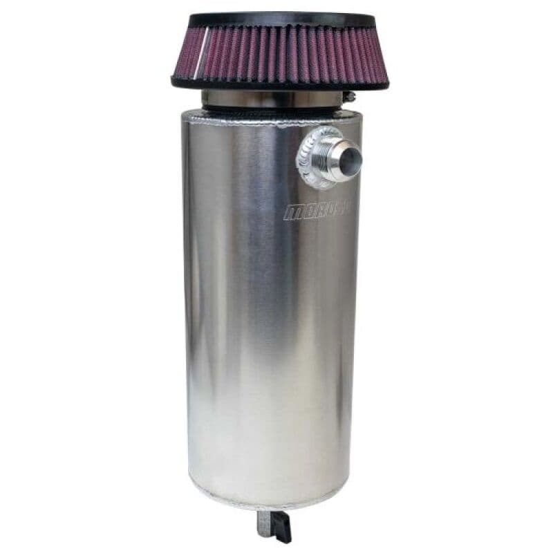 Moroso Catch Can 6in Diameter Single -16AN Inlet Aluminum Breather Tank