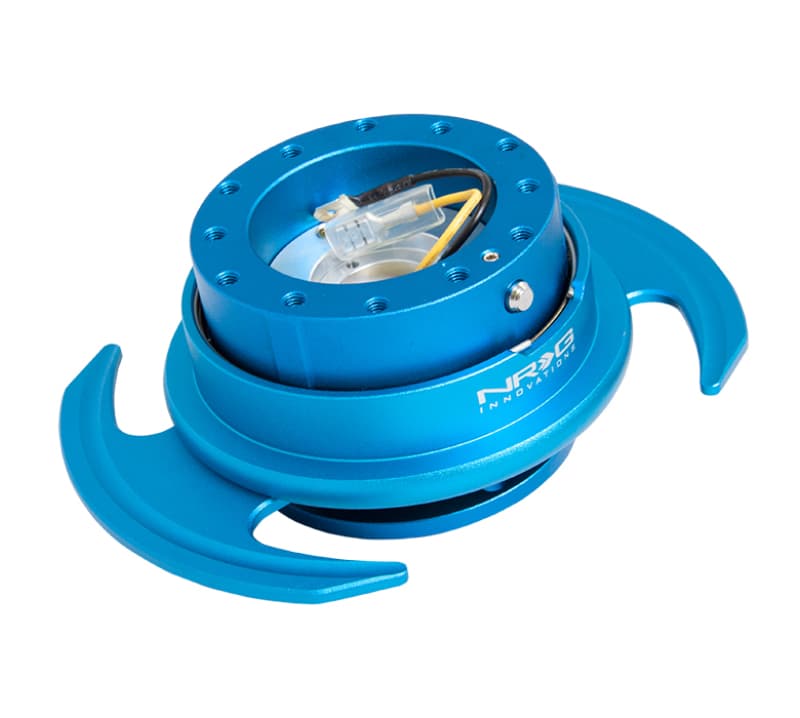 NRG Quick Release Kit Gen 3.0 Blue Body Blue Ring with Handles - Image 2