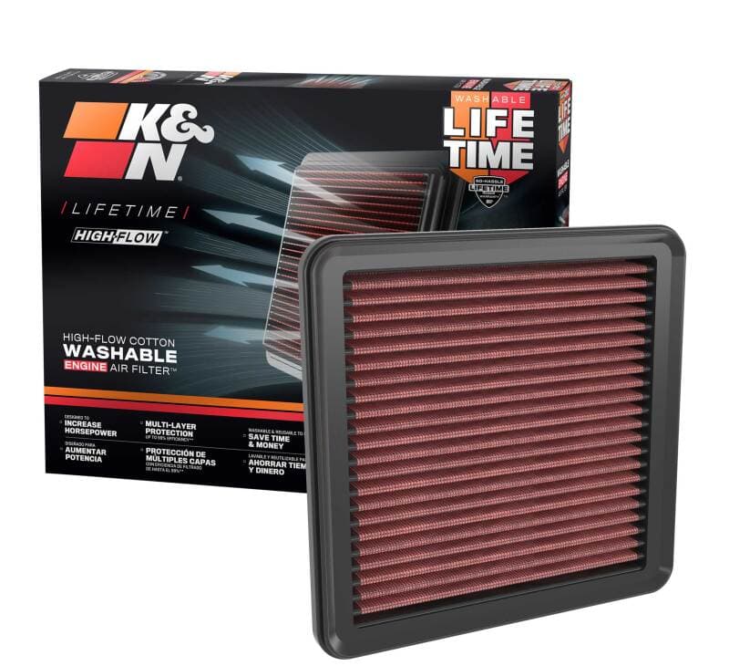 K&N Engineering Drop-In High-Flow Washable Air Filter - Image 4