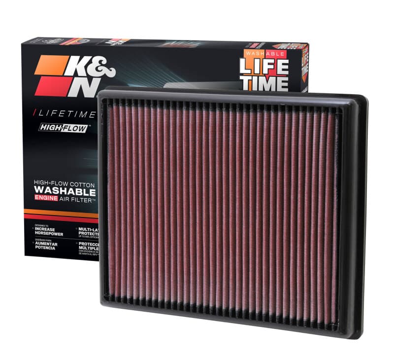 K&N Engineering Drop-In High-Flow Air Filter Washable Reusable 33-2997 - Image 4