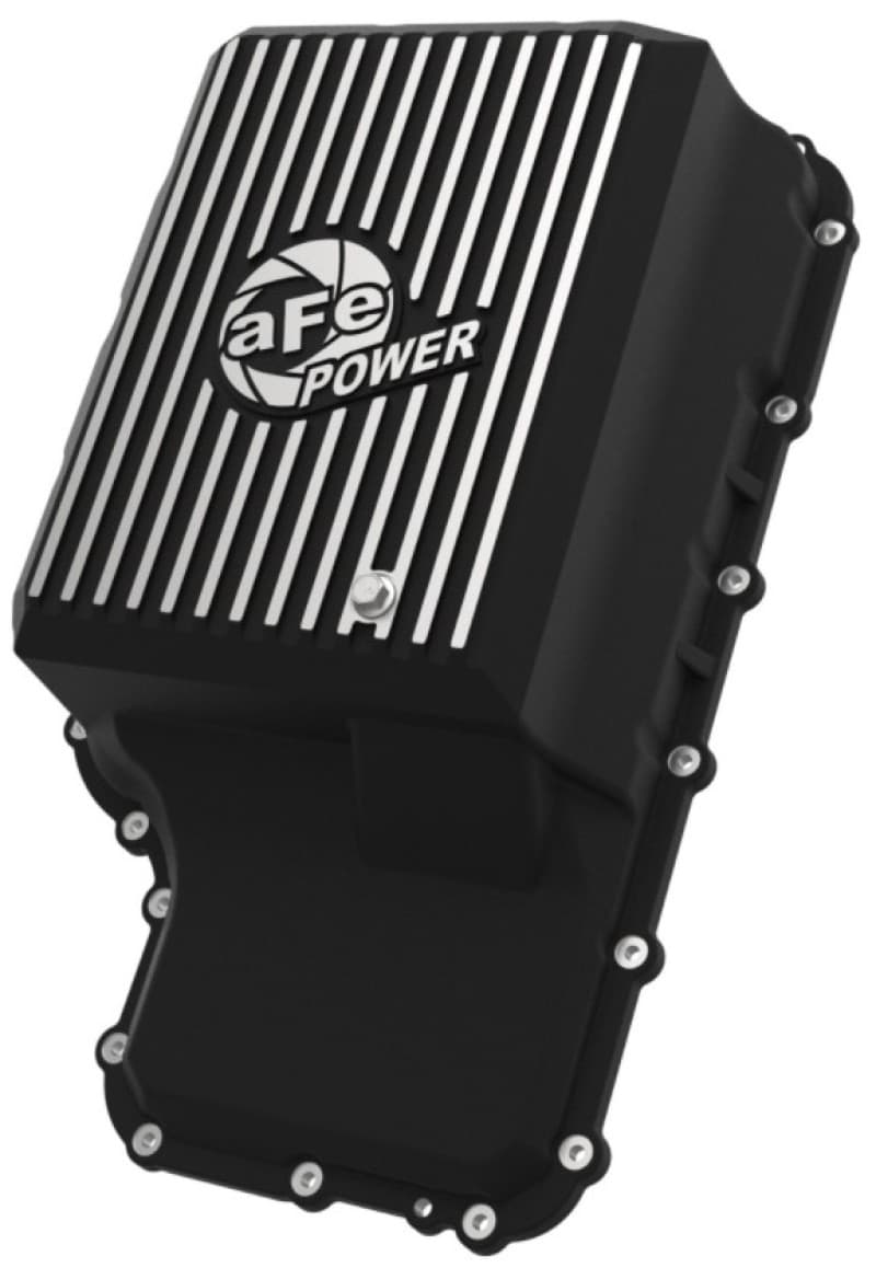 aFe Transmission Pan for Chevy C6 Increased Capacity with Cooling Fins & Magn... - Image 2