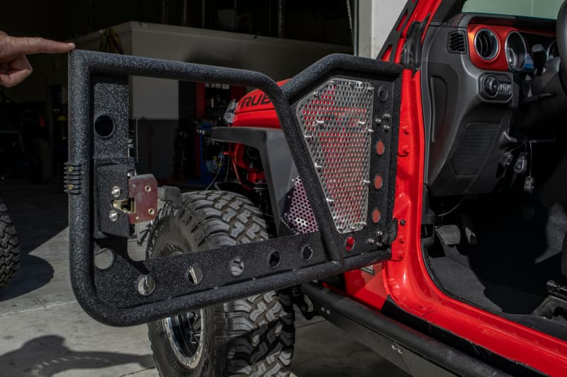 DV8 Offroad Half Doors for Jeep JL with Aluminum Mesh and Steel Plating - Image 2