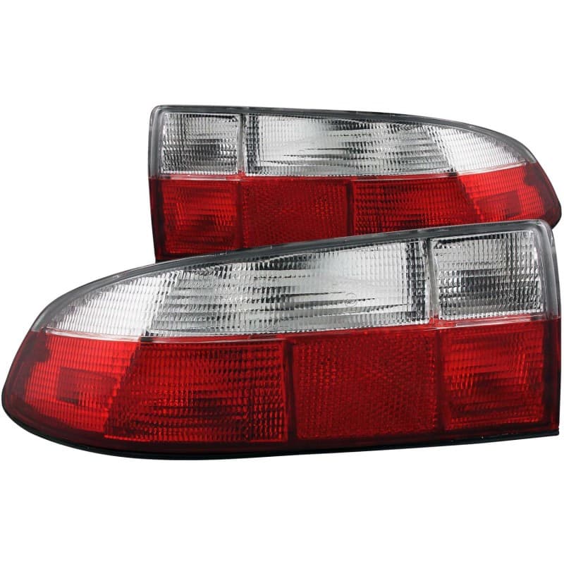 ANZO Tail Light Assembly Pair Red/Clear Lens for Chevy C6