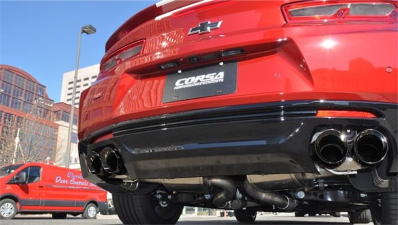 CORSA Performance Axle-Back Exhaust for Chevy C6 with Reflective Sound Cancel... - Image 5