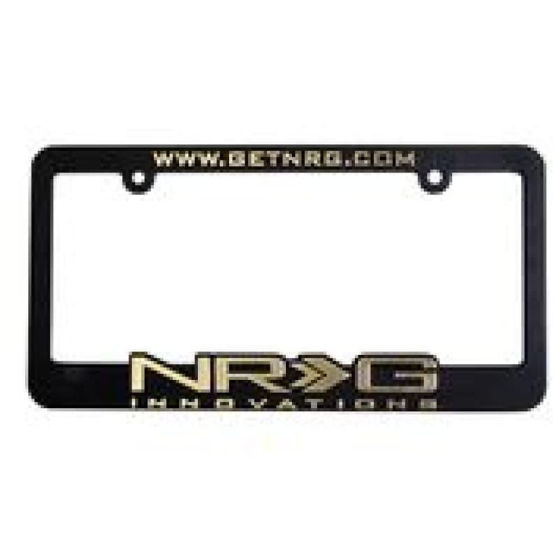 NRG License Plate Frame Gold