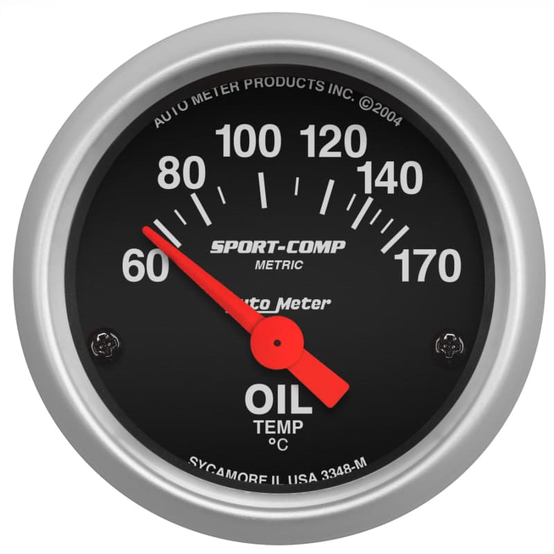 AutoMeter Sport-Comp Oil Temp Gauge with 1/8" NPT Sender