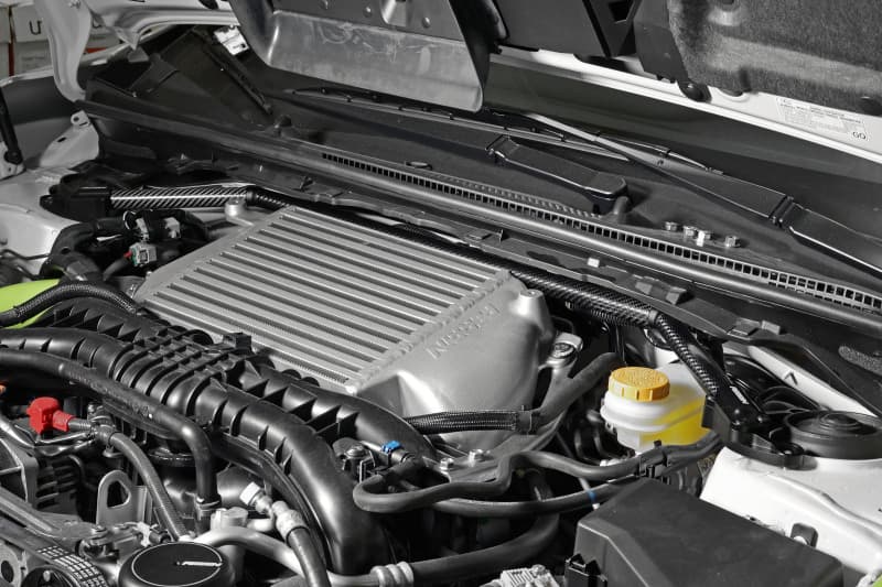 Perrin Performance Front Strut Brace for 08-21 Subaru WRX/STI Carbon Fiber - Image 5