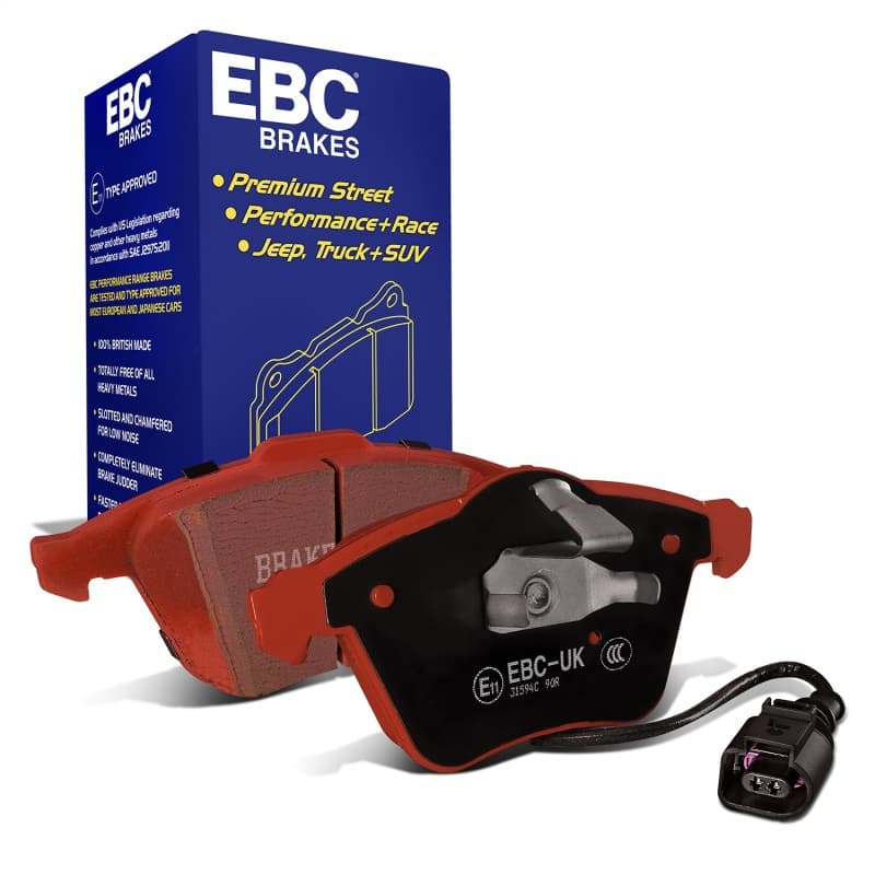 EBC Redstuff Brake Pad Set for Chevy C6 Low Dust Ceramic Fiber Compound