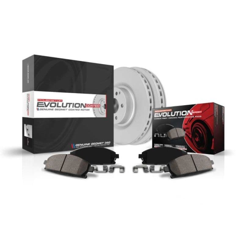 PowerStop Z23 Evolution Coated Rotor Brake Kit for European Vehicles Carbon-F... - Image 2