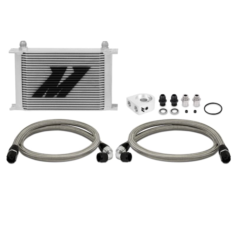 Mishimoto Oil Cooler Kit Universal 25-Row with Billet Aluminum Sandwich Plate