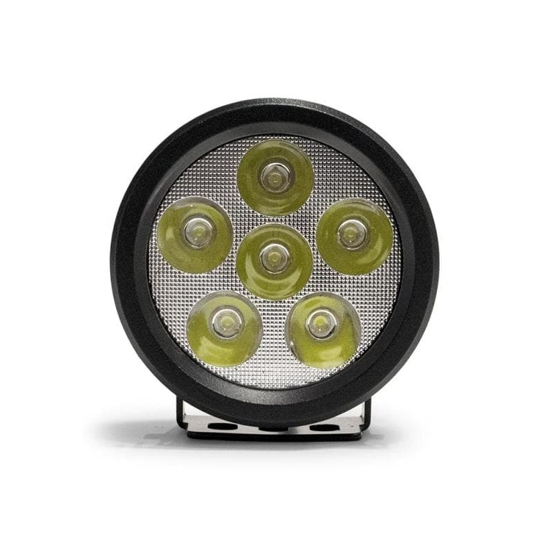 DV8 Offroad 3.5" Round LED Utility Light Bar 16W Flood IP68 Polycarbonate Lens - Image 2