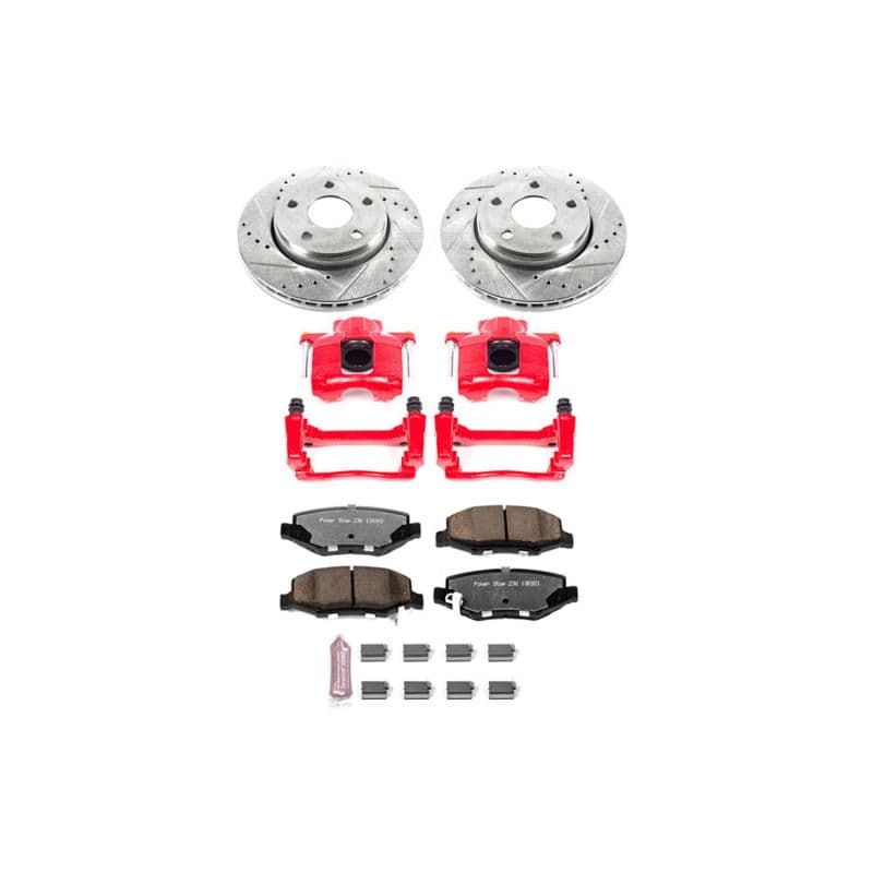 PowerStop Z36 Truck & Tow Brake Kit with Powder Coated Calipers for Trucks SUVs