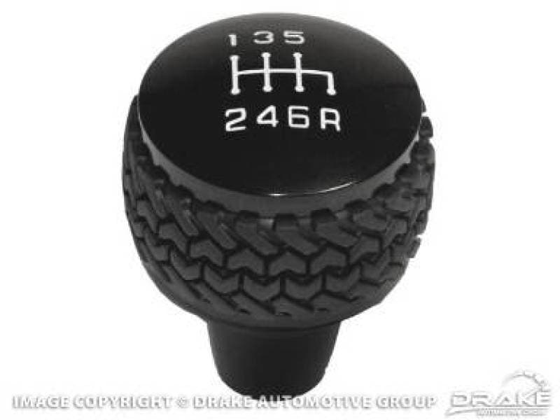 DV8 Offroad Shift Knob for 2011-18 Jeep JK Billet Aluminum Tired Tread Grip