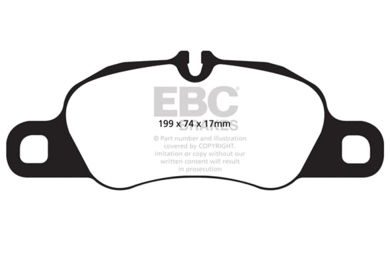 EBC Yellowstuff Brake Pad Set for Street and Track Driving Aramid Fibre Compound