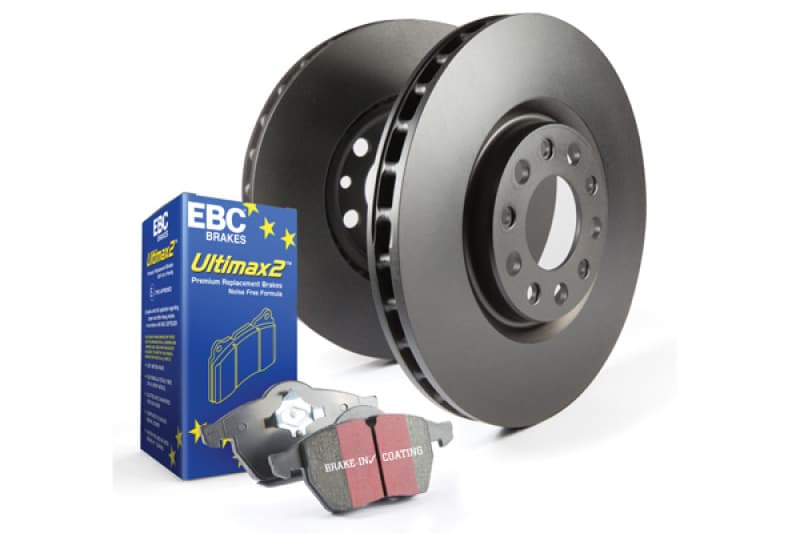 EBC Premium Rotor Set for Rear with Thermic Black Anti-Corrosion Coating