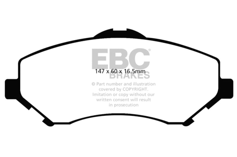 EBC Greenstuff Brake Pad Set for 4x4 Heavy Duty Low Wear Offroad Resistant