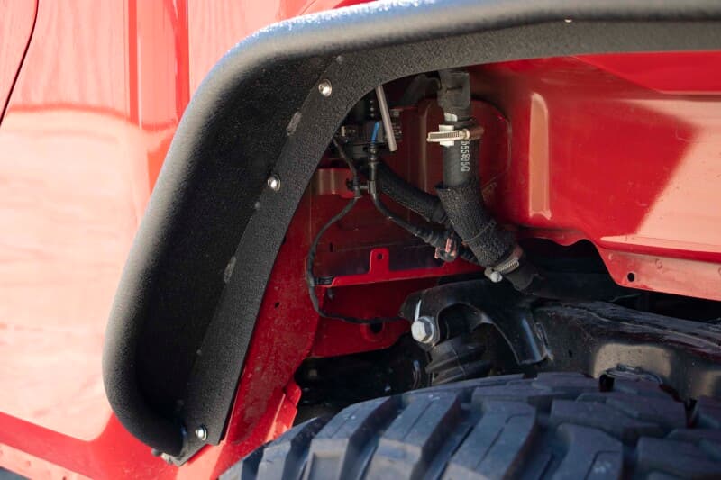 Fishbone Offroad Steel Tube Fenders for Jeep JT Textured Black Powder Coat - Image 2