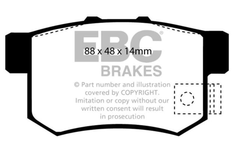 EBC Greenstuff Brake Pad Set for 4x4 Heavy Duty Offroad Dust & Sand Resistant - Image 2