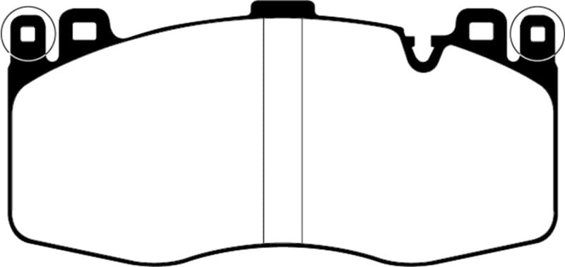 EBC Redstuff Brake Pad Set for High HP Imports Low Dust Ceramic Pads