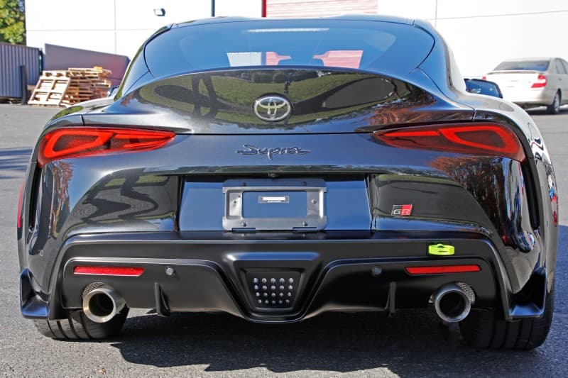 Perrin Performance Tow Hook Kit for 20-25 Toyota Supra Rear Neon Yellow