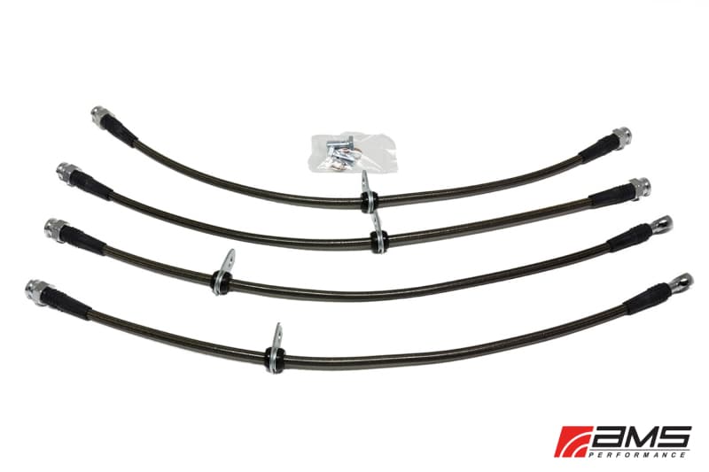 AMS Brake Lines for Chevy C6 6-Piston Stainless Steel Braided